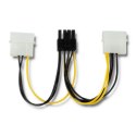 Qoltec Adapter 2x MOLEX żeński/PCI-E 8pin męski |15cm Qoltec Adapter 2x MOLEX żeński/PCI-E 8pin męski |15cm