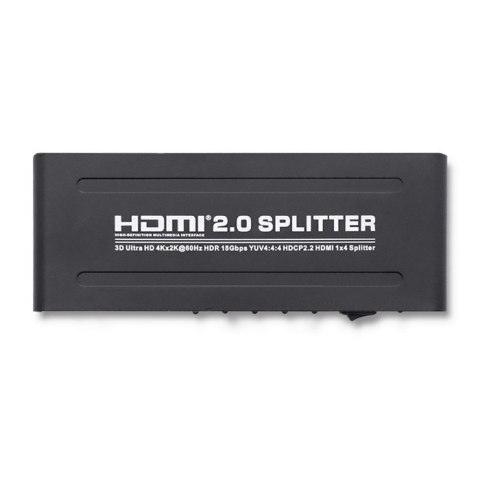Qoltec Aktywny rozdzielacz Splitter HDMI v. 2.0 | 1x4 Qoltec Aktywny rozdzielacz Splitter HDMI v. 2.0 | 1x4