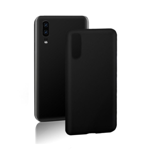 Qoltec Etui na Huawei P20 | Płynny Silikon | Czarne Qoltec Etui na Huawei P20 | Płynny Silikon | Czarne