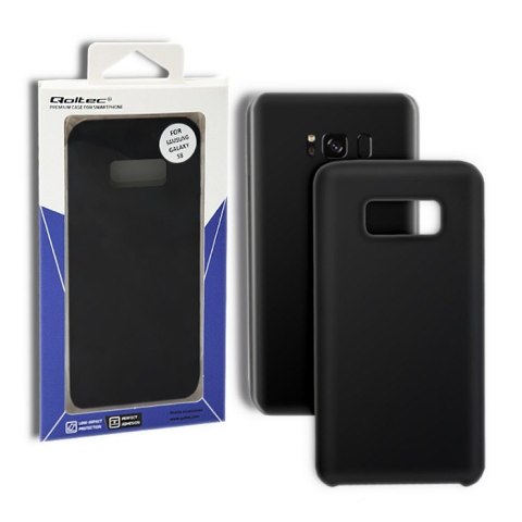 Qoltec Etui na Samsung Galaxy S8 | Płynny Silikon | Czarne Qoltec Etui na Samsung Galaxy S8 | Płynny Silikon | Czarne
