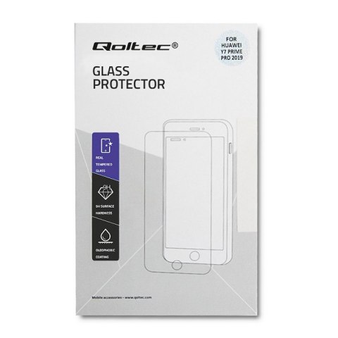 Qoltec Hartowane szkło ochronne PREMIUM do Huawei Y7/Y7 Pro | 6D | PEŁNE | CZARNE Qoltec Hartowane szkło ochronne PREMIUM do Huawei Y7/Y7 Pro | 6D | PEŁNE | CZARNE