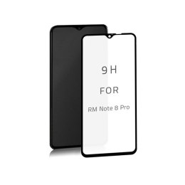 Qoltec Hartowane szkło ochronne PREMIUM do Xiaomi Redmi Note 8 Pro | 6D | Czarne | Pełne
