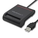 Qoltec Inteligentny czytnik chipowych kart ID |USB 2.0|Plug&Play