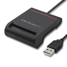 Qoltec Inteligentny czytnik chipowych kart ID |USB 2.0|Plug&Play