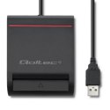 Qoltec Inteligentny czytnik chipowych kart ID |USB 2.0|Plug&Play