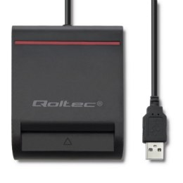 Qoltec Inteligentny czytnik chipowych kart ID |USB 2.0|Plug&Play