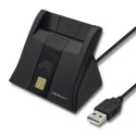 Qoltec Inteligentny czytnik chipowych kart ID |USB 2.0|Plug&Play