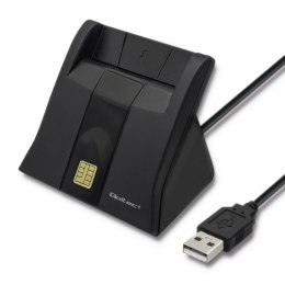 Qoltec Inteligentny czytnik chipowych kart ID |USB 2.0|Plug&Play