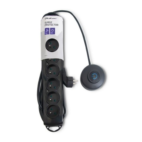 Qoltec Listwa antyprzepięciowa | wł. QS | 7 gniazd | 1.5m Qoltec Listwa antyprzepięciowa | wł. QS | 7 gniazd | 1.5m