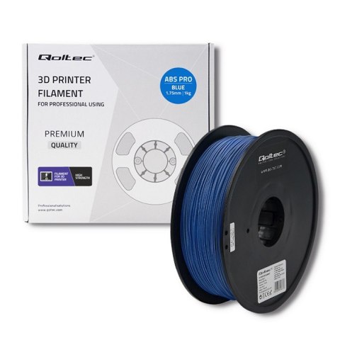 Qoltec Profesjonalny filament do druku 3D | ABS PRO | 1.75mm | 1kg | Blue Qoltec Profesjonalny filament do druku 3D | ABS PRO | 1.75mm | 1kg | Blue