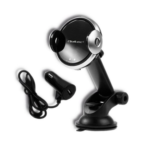 Qoltec Samochodowa ładowarka indukcyjna PREMIUM z uchwytem iR 15W |QC 3.0 |USB typ C Qoltec Samochodowa ładowarka indukcyjna PREMIUM z uchwytem iR 15W |QC 3.0 |USB typ C