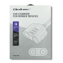 Qoltec Samochodowy rozdzielacz gniazda zapalniczki 12-24V | 34W | 2.4A | 2xUSB | USB QC 3.0 | 2x gniazdo zapalniczki+0,9m Qoltec Samochodowy rozdzielacz gniazda zapalniczki 12-24V | 34W | 2.4A | 2xUSB | USB QC 3.0 | 2x gniazdo zapalniczki+0,9m