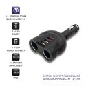 Qoltec Samochodowy rozdzielacz gniazda zapalniczki 12-24V | 52W | 2.4A | 2 x USB | USB QC 3.0 | USB typ C PD | 2 x gniazdo zapal Qoltec Samochodowy rozdzielacz gniazda zapalniczki 12-24V | 52W | 2.4A | 2 x USB | USB QC 3.0 | USB typ C PD | 2 x gniazdo zapal