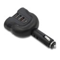 Qoltec Samochodowy rozdzielacz gniazda zapalniczki 12-24V | 52W | 2.4A | 2 x USB | USB QC 3.0 | USB typ C PD | 2 x gniazdo zapal Qoltec Samochodowy rozdzielacz gniazda zapalniczki 12-24V | 52W | 2.4A | 2 x USB | USB QC 3.0 | USB typ C PD | 2 x gniazdo zapal