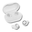 Qoltec Słuchawki bezprzewodowe Twins Stereo | PowerBank | BT5.0 | Super Bass | Białe Qoltec Słuchawki bezprzewodowe Twins Stereo | PowerBank | BT5.0 | Super Bass | Białe