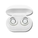 Qoltec Słuchawki bezprzewodowe Twins Stereo | PowerBank | BT5.0 | Super Bass | Białe Qoltec Słuchawki bezprzewodowe Twins Stereo | PowerBank | BT5.0 | Super Bass | Białe