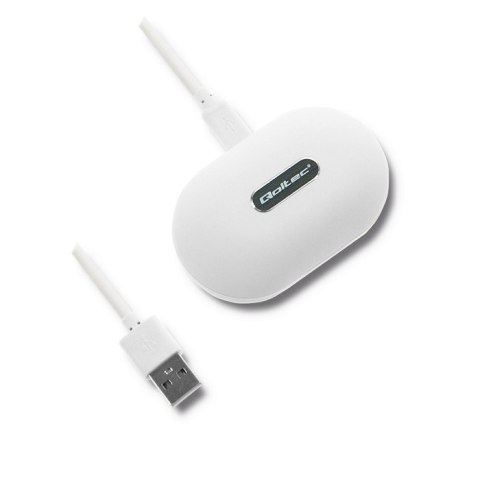 Qoltec Słuchawki bezprzewodowe Twins Stereo | PowerBank | BT5.0 | Super Bass | Białe Qoltec Słuchawki bezprzewodowe Twins Stereo | PowerBank | BT5.0 | Super Bass | Białe