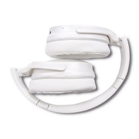 Qoltec Słuchawki bezprzewodowe z mikrofonem Super Bass DYNAMIC | BT | Białe perłowe Qoltec Słuchawki bezprzewodowe z mikrofonem Super Bass DYNAMIC | BT | Białe perłowe