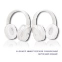 Qoltec Słuchawki bezprzewodowe z mikrofonem Super Bass DYNAMIC | BT | Białe perłowe Qoltec Słuchawki bezprzewodowe z mikrofonem Super Bass DYNAMIC | BT | Białe perłowe