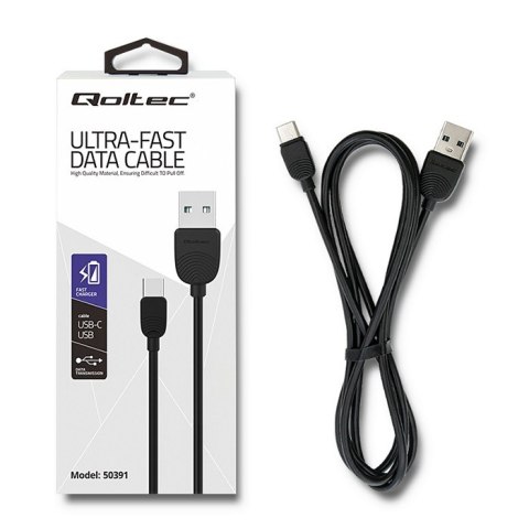 Qoltec Ultra szybki kabel do przesyłu danych USB typ C | USB 2.0 A | 1.2m Qoltec Ultra szybki kabel do przesyłu danych USB typ C | USB 2.0 A | 1.2m