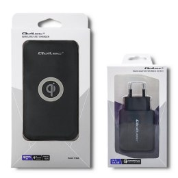 Qoltec Bezprzewodowa ładowarka indukcyjna 10W + Ładowarka sieciowa 18W | 5V | 3A | Qualcomm Quick Charge 3.0