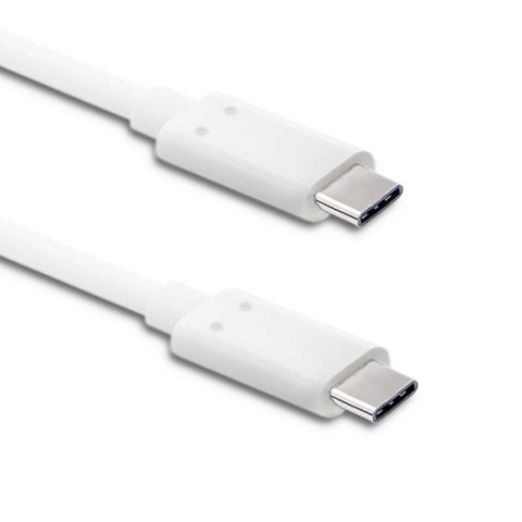 Qoltec Kabel USB 3.1 typ C męski | USB 3.1 typ C męski | 1m | Biały Qoltec Kabel USB 3.1 typ C męski | USB 3.1 typ C męski | 1m | Biały