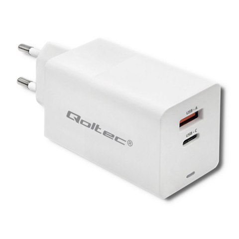 Qoltec Ładowarka GaN FAST 65W | 5-20V | 2.25-3.25A | USB | USB typ C PD Qoltec Ładowarka GaN FAST 65W | 5-20V | 2.25-3.25A | USB | USB typ C PD