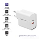 Qoltec Ładowarka sieciowa 63W | 5-20V | 1.5-3A | USB typ C PD | USB QC 3.0 | Biała Qoltec Ładowarka sieciowa 63W | 5-20V | 1.5-3A | USB typ C PD | USB QC 3.0 | Biała