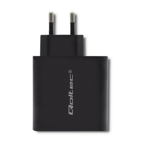 Qoltec Ładowarka sieciowa 63W | 5-20V | 1.5-3A | USB typ C PD | USB QC 3.0 | Czarna Qoltec Ładowarka sieciowa 63W | 5-20V | 1.5-3A | USB typ C PD | USB QC 3.0 | Czarna