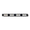 Qoltec Patch panel RACK | 24 porty | kat.6 UTP | Czarny Qoltec Patch panel RACK | 24 porty | kat.6 UTP | Czarny