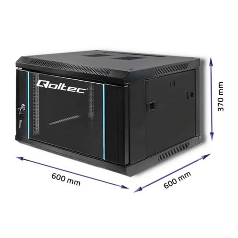 Qoltec Szafa RACK 19" | 6U | 600 x 370 x 600