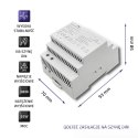 Qoltec Zasilacz na szynę DIN | 92W | 24V | 3.83A | Szary Qoltec Zasilacz na szynę DIN | 92W | 24V | 3.83A | Szary