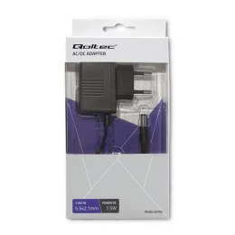 Qoltec Zasilacz wtyczkowy 7.5W | 7.5V | 1A | 5.5*2.1