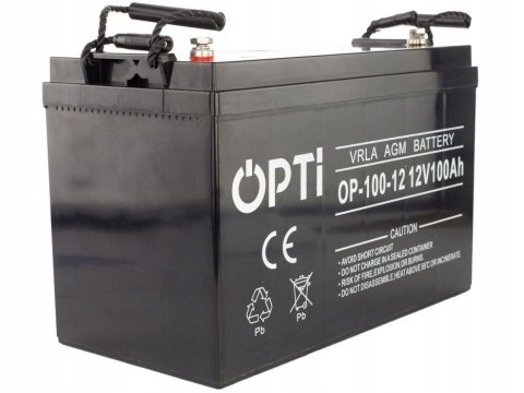 Akumulator bezobsługowy OPTI VRLA AGM 12V 100Ah Akumulator bezobsługowy OPTI VRLA AGM 12V 100Ah
