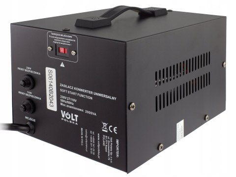 Konwerter napięcia 230V - 110V 2000W 4 wyjścia