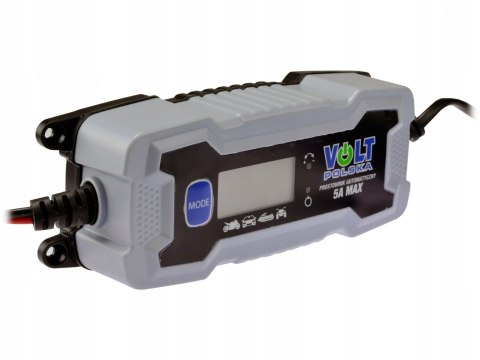 Prostownik automatyczny ładowarka 16V 12V LCD 5A