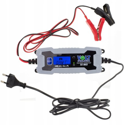 Prostownik automatyczny ładowarka 16V 12V LCD 5A