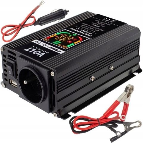 Przetwornica napięcia 12V / 230V 300/600W LED Przetwornica napięcia 12V / 230V 300/600W LED