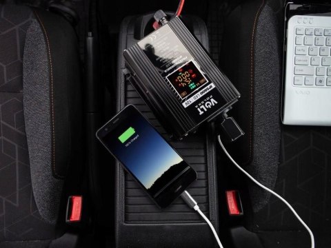 Przetwornica napięcia 12V / 230V 300/600W LED Przetwornica napięcia 12V / 230V 300/600W LED