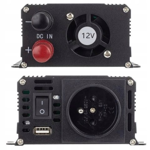 Przetwornica napięcia 12V / 230V 300/600W LED Przetwornica napięcia 12V / 230V 300/600W LED