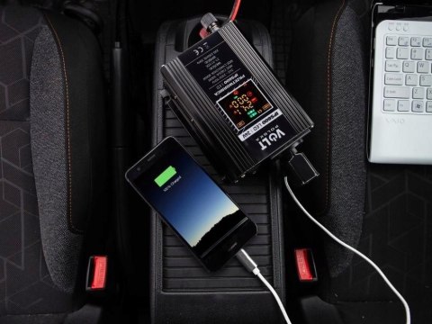 Przetwornica napięcia 24V / 230V 300/600W LED Przetwornica napięcia 24V / 230V 300/600W LED