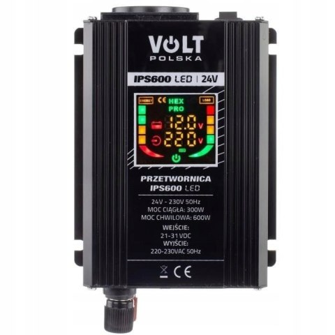 Przetwornica napięcia 24V / 230V 300/600W LED Przetwornica napięcia 24V / 230V 300/600W LED