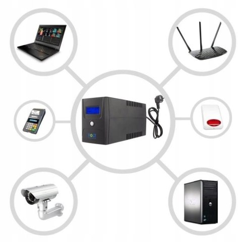 Zasilacz awaryjny UPS 600VA 360W LCD + PROGRAM Zasilacz awaryjny UPS 600VA 360W LCD + PROGRAM