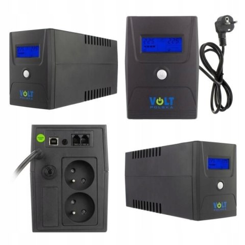 Zasilacz awaryjny UPS 600VA 360W LCD + PROGRAM Zasilacz awaryjny UPS 600VA 360W LCD + PROGRAM