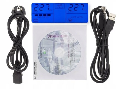 Zasilacz awaryjny UPS 600VA 360W LCD + PROGRAM Zasilacz awaryjny UPS 600VA 360W LCD + PROGRAM