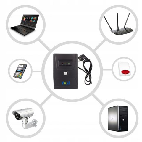 Zasilacz awaryjny Volt Pico UPS 800VA 480W 9Ah Zasilacz awaryjny Volt Pico UPS 800VA 480W 9Ah