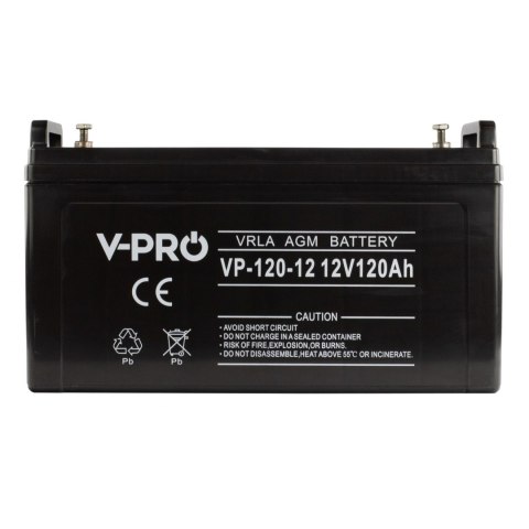 Akumulator bezobsługowy VPRO VRLA AGM 12V 120Ah Akumulator bezobsługowy VPRO VRLA AGM 12V 120Ah