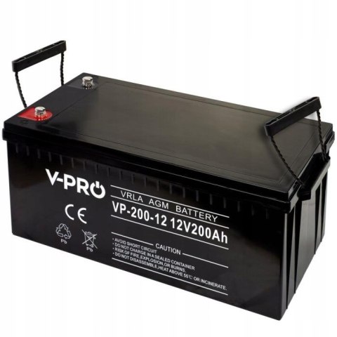 Akumulator bezobsługowy VPRO VRLA AGM 12V 200Ah Akumulator bezobsługowy VPRO VRLA AGM 12V 200Ah