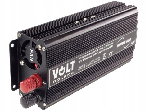 PRZETWORNICA PRĄDU NAPIĘCIA SINUS 12V 230V 600W PRZETWORNICA PRĄDU NAPIĘCIA SINUS 12V 230V 600W