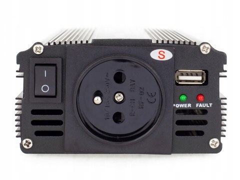 PRZETWORNICA PRĄDU NAPIĘCIA SINUS 12V 230V 600W PRZETWORNICA PRĄDU NAPIĘCIA SINUS 12V 230V 600W